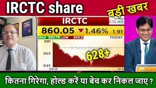 IRCTC share news kitna girega analysisirctc share tomorrow targetirctc share latest news today [upl. by Eveineg]