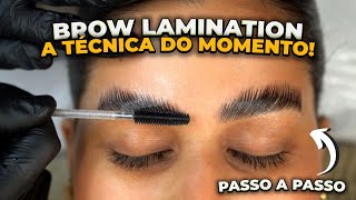 Como Fazer Brow Lamination  PASSO A PASSO [upl. by Dailey]