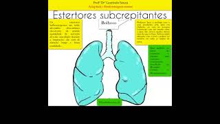 Sons Pulmonares  Estertores Bolhosos [upl. by Nylrem190]