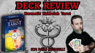 HERMETIC KABBALAH TAROT TARÔ DA CABALÁ HERMÉTICA Deck ReviewResenha [upl. by Ecam108]