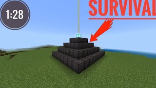 making full netherite beacon in survival Minecraft minecraft dark videoviral support gaming [upl. by Essiralc]