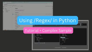 Python Tutorial Using Regex From Simple to A Complex Sample [upl. by Carpenter]