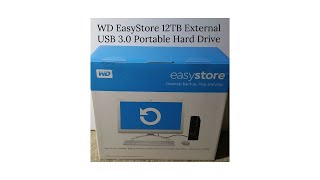 WD EasyStore 12TB External USB 30 Portable Hard Drive Unboxing [upl. by Eened]