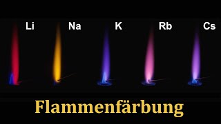 Die Flammenfärbung der Alkali und Erdalkalimetalle [upl. by Kwarteng456]