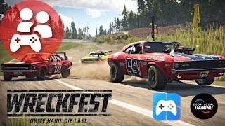 3 Players Racing on Wreckfest Splitscreen in 2023 Gameplay [upl. by Soloma]