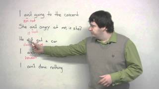 How to use the word AINT in English slang lesson [upl. by Kenny963]