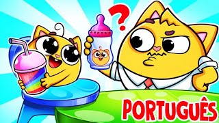 Canção de Alimentação com Mamadeira 👶  Canções Infantis 🐱🐨🐰🦁 e Rimas de Creche por Baby Zoo [upl. by Graves]