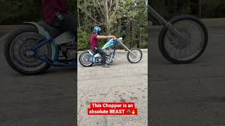 This Chopper is INSANE😳🔥🔥 shorts short harleydavidson exhaust chopper motorcycle [upl. by Darrell]