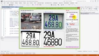 C  Nhận dạng biển số xe Detect license plates EmguCV [upl. by Eyanaj]