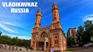 Vladikavkaz North Ossetia  Alania Russia A Walking Tour In 4K 2023 🇷🇺 [upl. by Loleta]