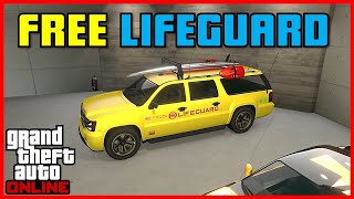 NEW GET THE RARE LIFEGUARD SUV FREE THIS WEEK  Solo Tutorial  GTA 5 Online gta [upl. by Jilleen]