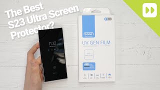 S23S23 plusS23 Ultra Whitestone Dome UV Gen Film Screen Protector Installation [upl. by Nottirb]