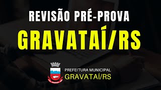 CONCURSO DE GRAVATAÍRS  AULÃO PRÉPROVA 2022 [upl. by Perpetua]