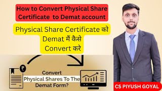 How to convert physical share certificates into demat from  how to dematerialize shares demat [upl. by Ayita]