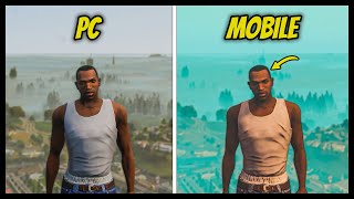 GTA Trilogy Definitive Edition Mobile vs PC  Graphics and Details Comparison [upl. by Dolhenty670]