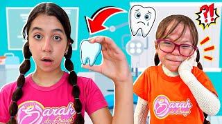 SARAH E ELOAH aprendem sobre a importância de CUIDAR DA SAÚDE DO DENTES [upl. by Laurinda541]