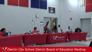 Oberlin City Schools Board of Education Meeting  09102024 [upl. by Atirres711]