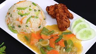 চাইনিজ প্ল্যাটার  ১ ভিডিও তে ৩ টি রেসিপি  ॥ Fried Rice  Chicken Fry  Chinese Vegetable Recipe [upl. by Ardien122]