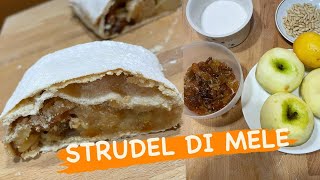 STRUDEL DI MELE TRENTINO VEGANO 🌱ricetta originale senza uova e burro fatto in casa [upl. by Lucic]