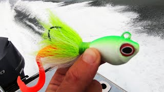 Big Fish on a Big Bucktail Jig [upl. by Kernan793]