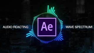 How to create Reactive Audio Spectrum Waveform Effects in Adobe After Effects Tutorial [upl. by Ober]