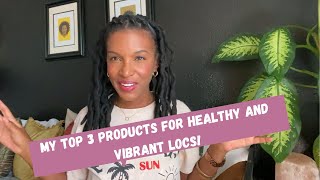 My Top 3 Products for Maintaining Healthy Locs  My Easy Hairstyle for Dirty Hair Days [upl. by Nyliuqcaj]