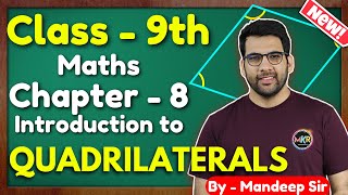 Class  9th Ex  8 Intro Quadrilaterals Maths New NCERT CBSE [upl. by Eladnwahs]