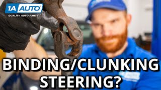 Steering Feels amp Sounds Clunky How to Diagnose the Steering Shaft Joints [upl. by Ramu]