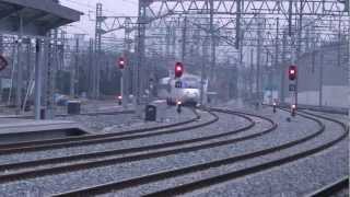 대전역 벗어나는 서울행 KTX 산천 KTX Sancheon Leaving Daejeon Station [upl. by Elvyn]