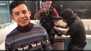 David Archuleta  Merry Christmas Happy Holidays Behind The Scenes [upl. by Oidgime395]