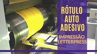 RÓTULOS AUTO ADESIVOS  IMPRESSÃO LETTERPRESS MASTER PRINT [upl. by Ivan726]