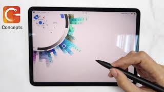 Adonit Note stylus use on Concepts APP [upl. by Milde65]