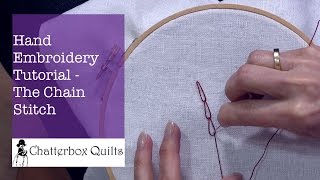 How to do a Chain Stitch [upl. by Hanschen676]