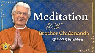 ThreeHour Meditation With Brother Chidananda  2023 SRF World Convocation [upl. by Herrle795]