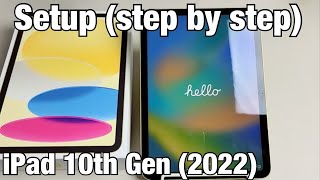 iPad 10th Gen 2022 How to Setup step by step [upl. by Allemaj]