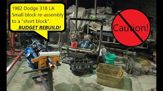 Budget 318 Rebuild Assembling a short block part 2 [upl. by Vera]