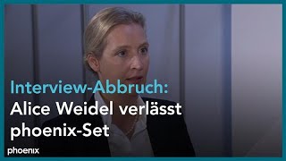 AfDParteitag Alice Weidel bricht das Interview vorzeitig ab [upl. by Dwain]