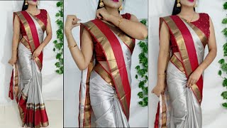 Perfect Saree Draping Tutorial look perfectSilk saree draping tips to look more elegant saundaryaa [upl. by Brodsky]