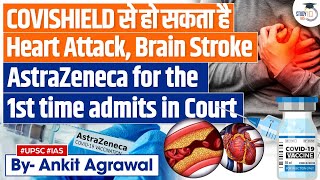 AstraZeneca Admits its Covid Vaccine Covishield Can Cause Heart Attack Brain Stroke  UPSC [upl. by Randolf]