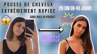 COMMENT FAIRE POUSSER SES CHEVEUX TRÈS RAPIDEMENT SANS PRODUIT [upl. by Stormi737]