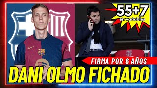 DANI OLMO AL BARCELONA  LO CONFIRMA FABRIZIO ROMANO  HERE WE GO [upl. by Aneloj928]