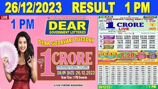 Lottery Sambad Live 1PM Dear Nagaland State Lottery Live draw result 26122023 Lotterysambad [upl. by Jared639]