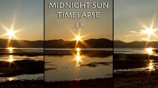 Midnight Sun Timelapse  4K  Alta Finnmark Norway [upl. by Nnaeel]