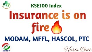 PSX  MODAM MFFL HASCOL PTC KSE100 Index Technical Analysis By Haris Butt [upl. by Emeric]