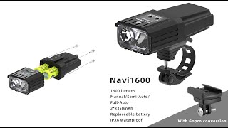 Enfitnix Navi1600 Smart přední světlo na kolo [upl. by Namajneb]