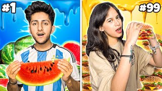 Who Can Eat 10 Random Food Items In 2 Hours 😂 Funny Food Challenge [upl. by Notyalc]