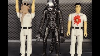 Funko ReAction Alien Wave 2 Kane chestburster facehugger and Alien review [upl. by Eleen]