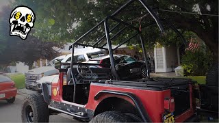 Jeep YJ Roll Cage Upgrade  Trail Gear Rock Defense [upl. by Akym652]