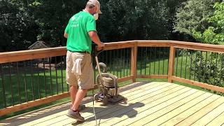 How to sand a deck floor [upl. by Ericka]