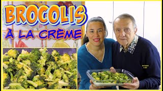 Brocolis à la crème  Brócoli a la crema  Broccoli with cream [upl. by Paola]